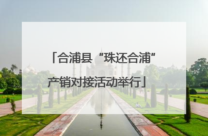 合浦县“珠还合浦”产销对接活动举行